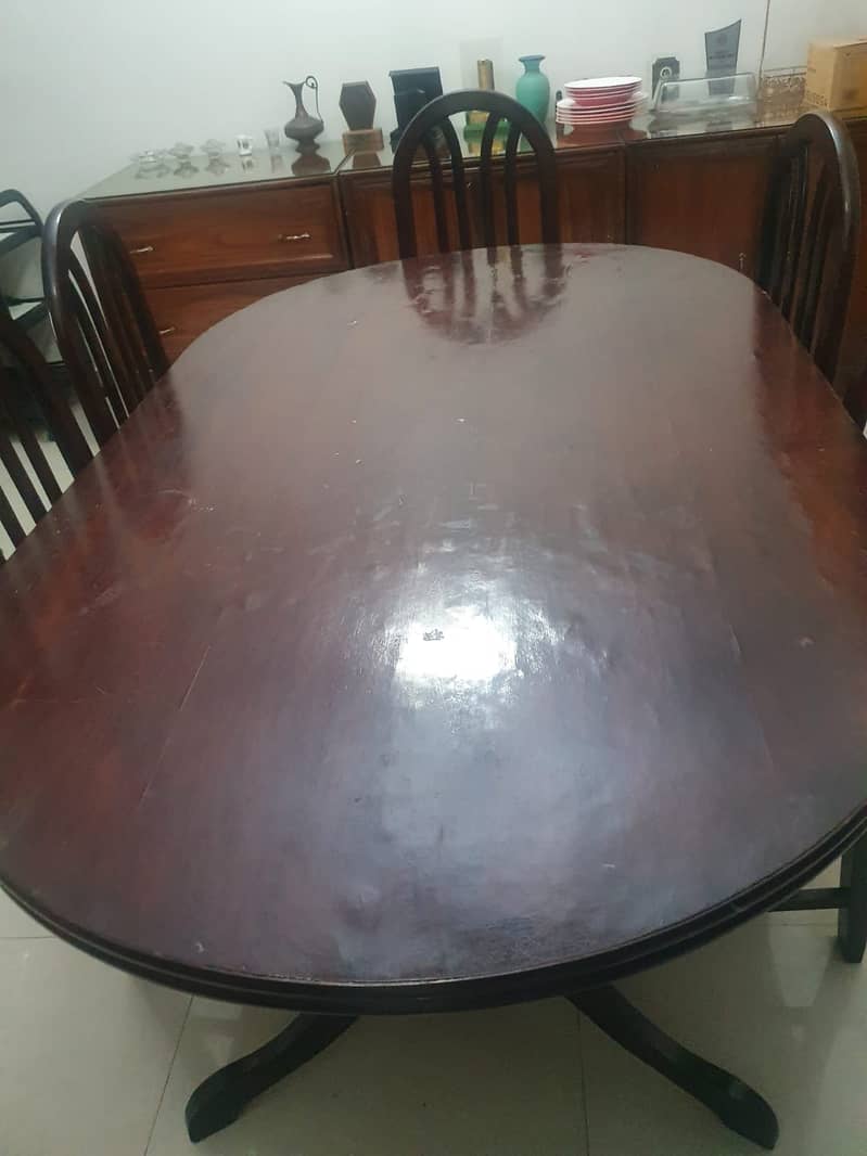 Dining table with 6 chairs 1