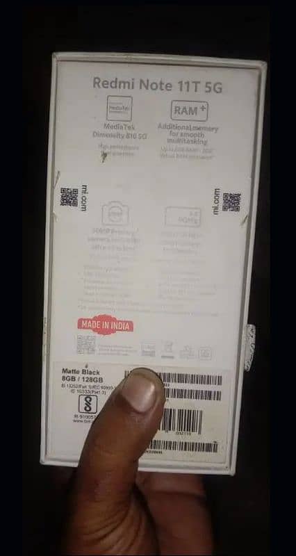 Redmi Note 11T 5G 8GB 128GB 5000MAH Battery 4