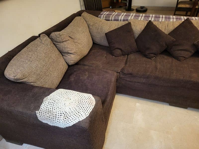 Used L-Shaped Sofa, 7 Seater. URGENT SALE. 1