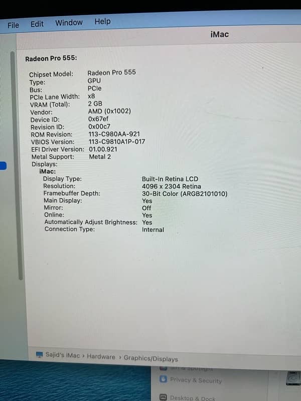 IMAC 4K (used) 21.5 inch | 2 TB | 16 GB (2017) 3