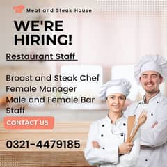 Restaurant Staff | Bar Staff | Chef | Male | Female | Jobs | Hiring