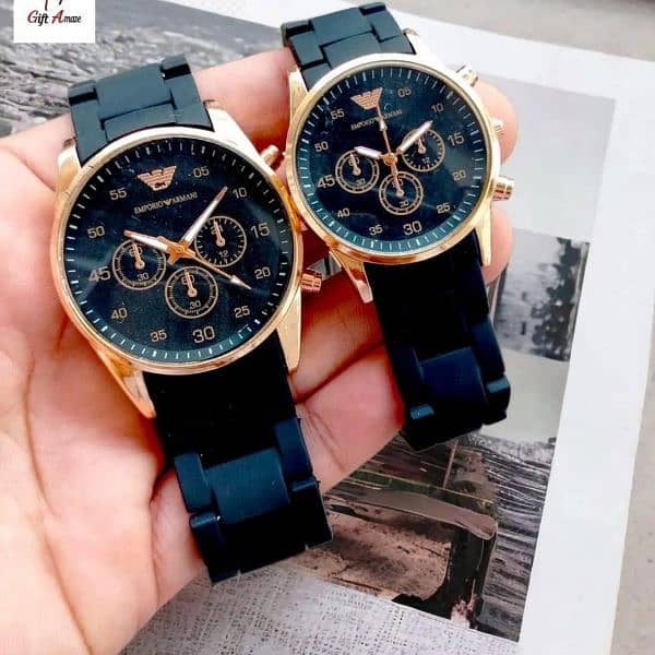 Men's Casual Analogue watch , Pair of 2 5