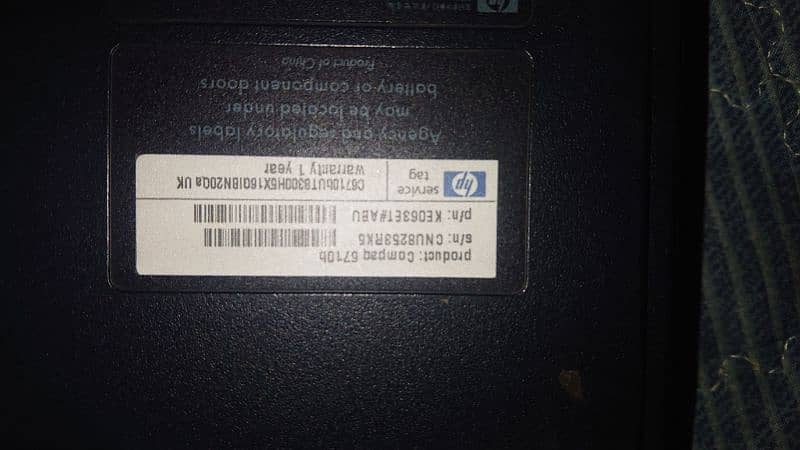 Hp laptop Core 2 duo 4