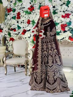 bridal lehnga velvet dress lehenga