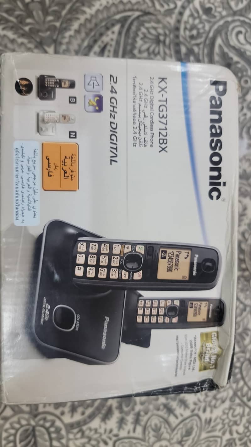 Telephone set cordless Kx TG 3712 BX Telephone set Kx-TG3712BX wireles 0