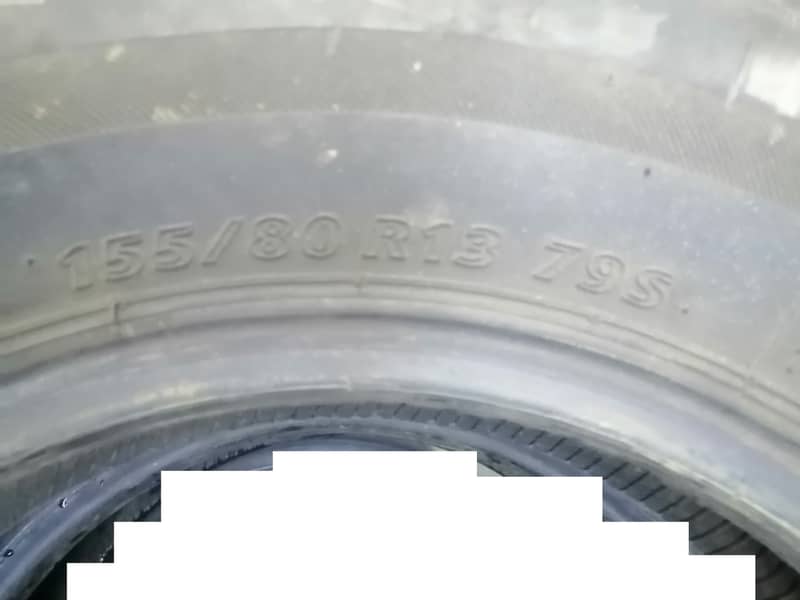 Bridgestone tubeless tyre 155/80/13 available for sale. 4