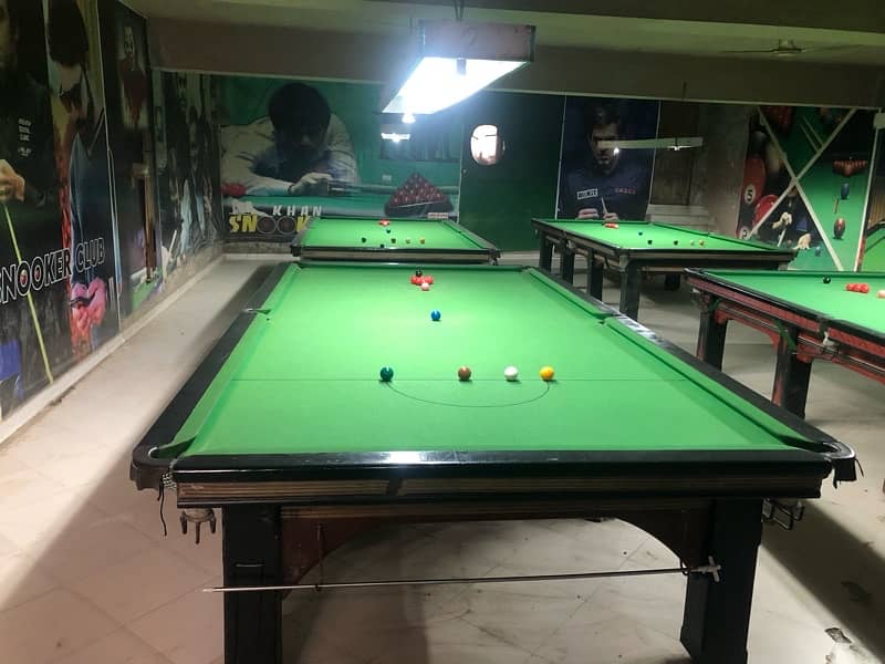 snooker 4 tables 6:12  for sale urgent 13