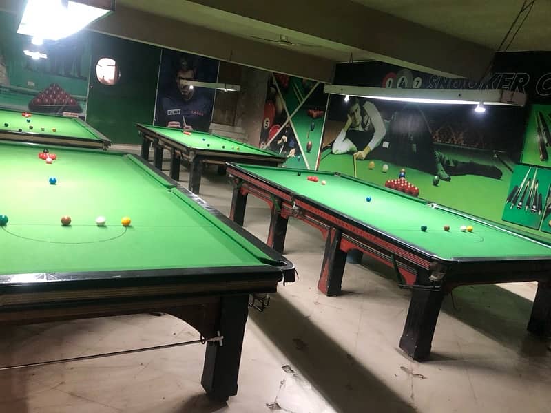 snooker 4 tables 6:12  for sale urgent 14