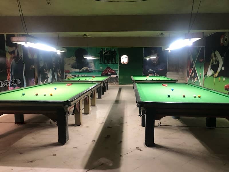 snooker 4 tables 6:12  for sale urgent 15