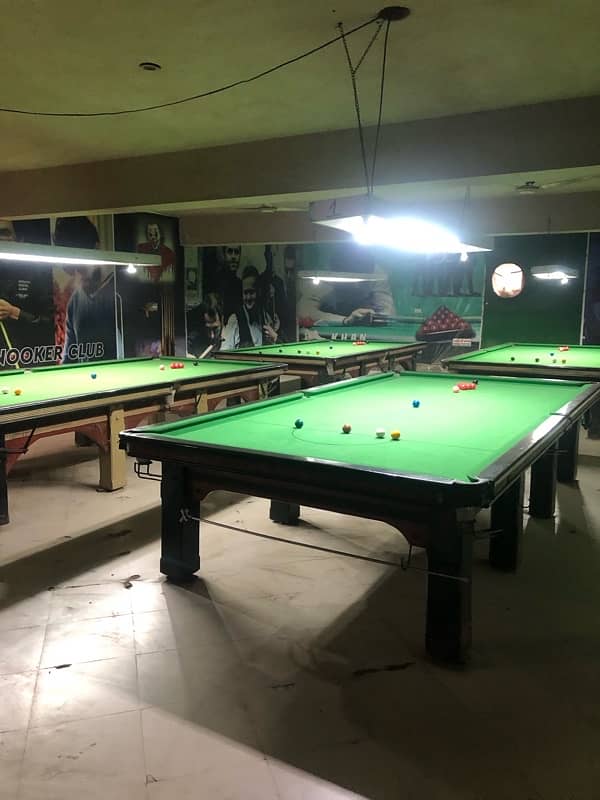 snooker 4 tables 6:12  for sale urgent 16