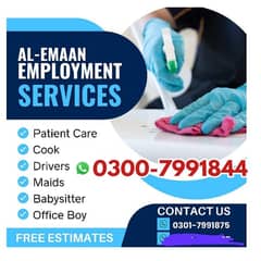 Baby sitter | Baby Care | Patient Care | Nurse| Nanny | Maids Driver