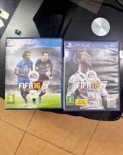 FIFA 16 & FIFA 18 PS4