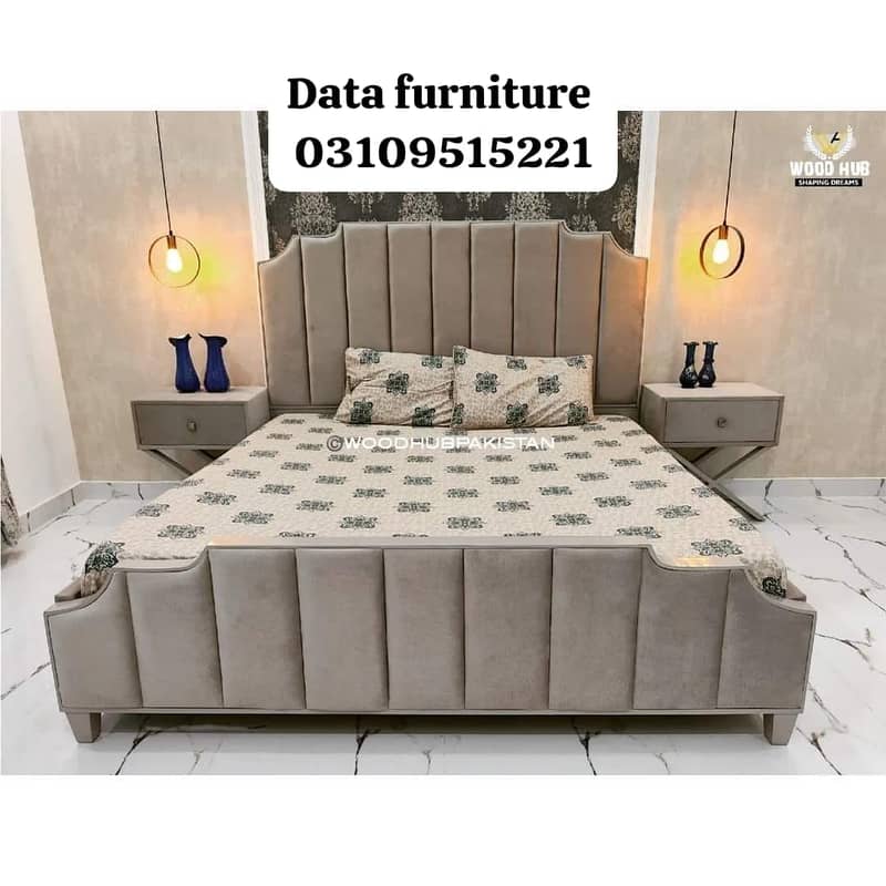 turkish style/bedset/furniture/side table/double bed/factory rate 2