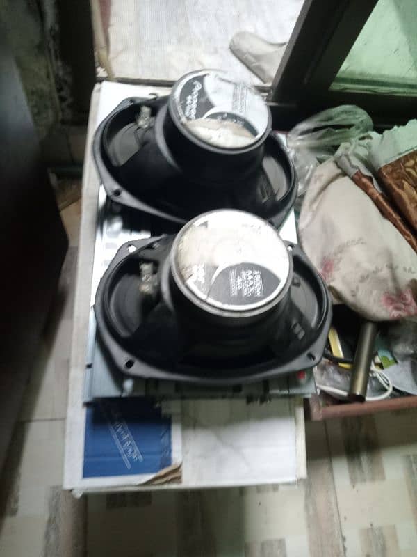 4 channel amplifier 2 pcs pioneer speakers 0