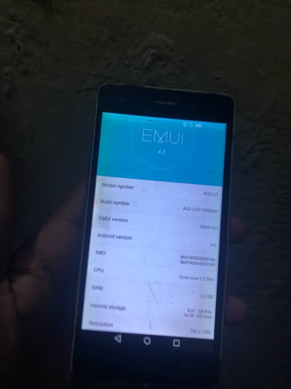 Huawei p8lite 2/16gb Pta proved 1