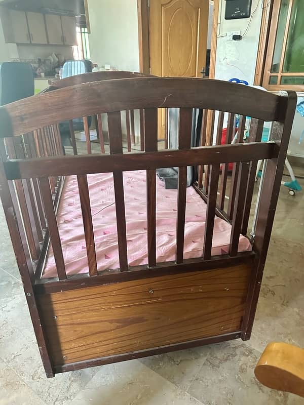 Big Baby crib/cott, fully wooden made, high quality 8/10 2