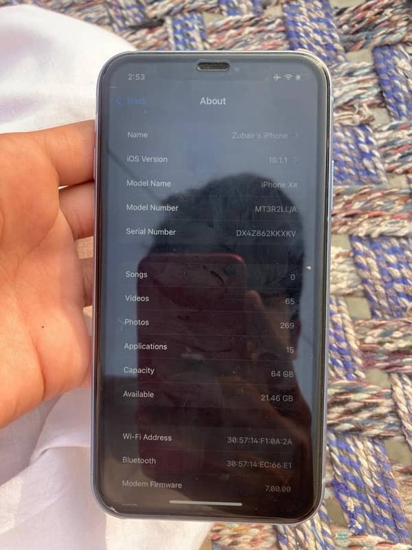 iPhone XR 64 GB non pta jv 7