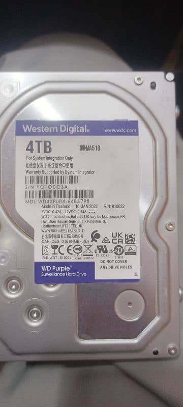 computer hard 4tb western digital 4