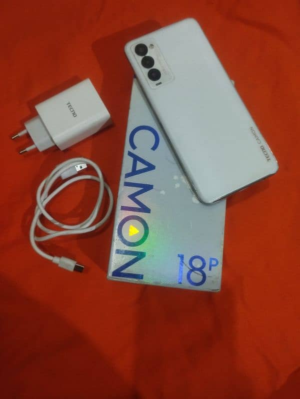 Tecno camon 18p 8GB 128 GB 33 WATT. . PTA APPROVED CANDETION 10 BY 10 1