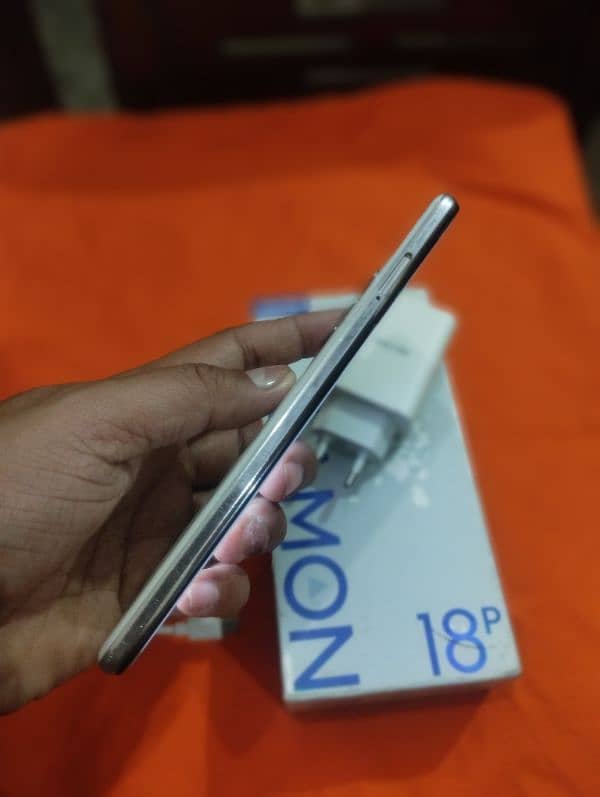 Tecno camon 18p 8GB 128 GB 33 WATT. . PTA APPROVED CANDETION 10 BY 10 8