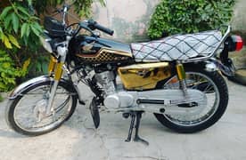 honda cg 125 2020 (genuinely modified into 2024 gold edition)