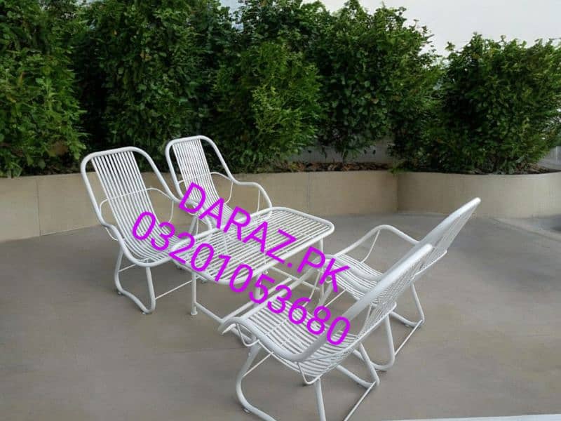 iron garden chair table outdoor furniture 0