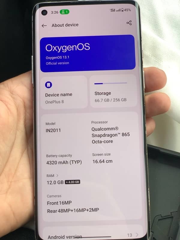 OnePlus 8 Almost New in Condition 12GB Ram/256GB Storage 4