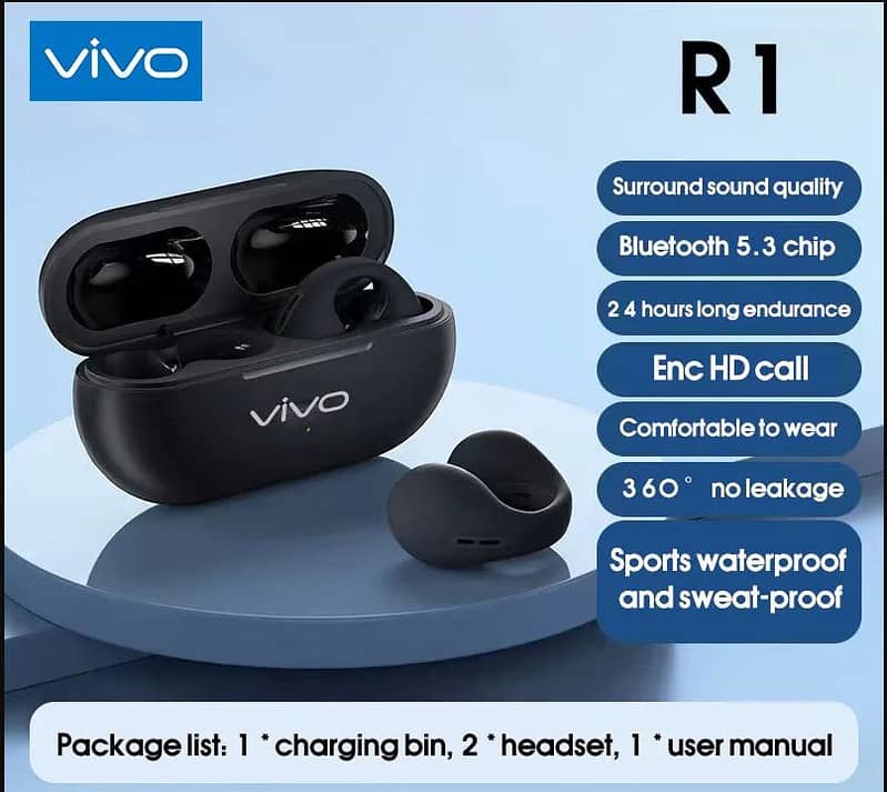 VIVO Top Quality TWS Sports Wireless Earbuds 2