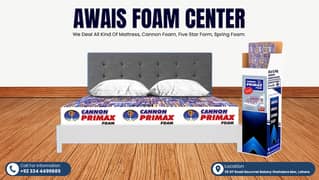 Mattress - Cannon Foam - Spring Mattress - 5 Star Foam - Sale Offer