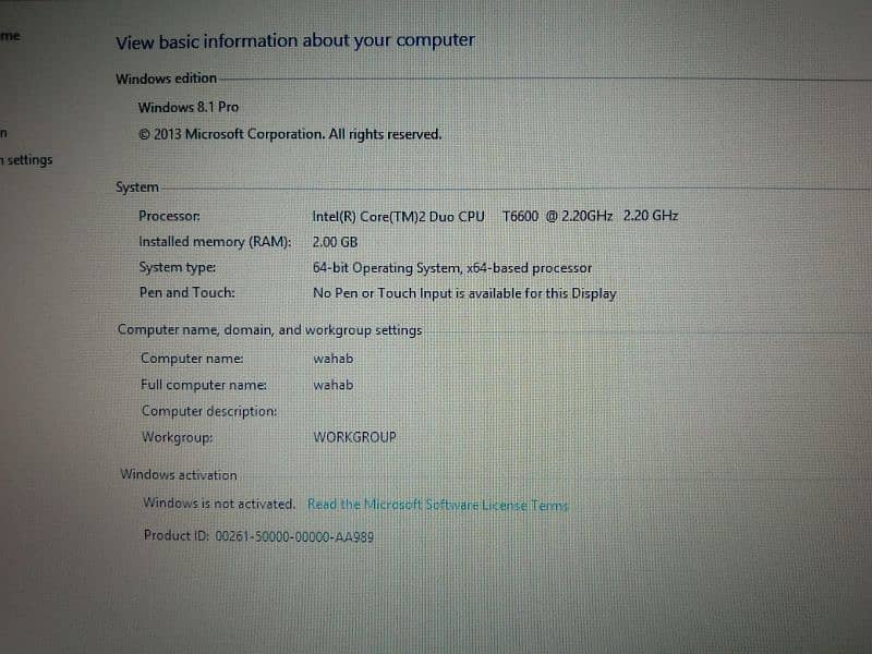 Rm Laptop For sale one hand used 1