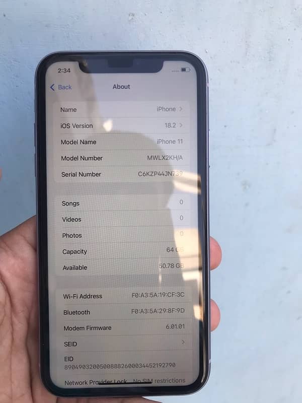 Iphone 11 64GB PTA Approved Waterpack 7