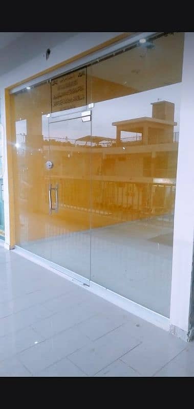 12mm glass partition and aluminum 1