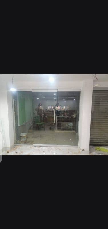 12mm glass partition and aluminum 2