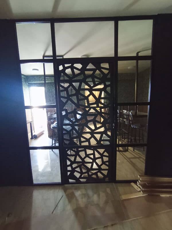 12mm glass partition and aluminum 5