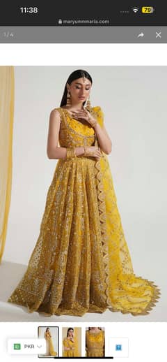 Mehndi wedding dress MAXI (Brand: Maryumnmaria)