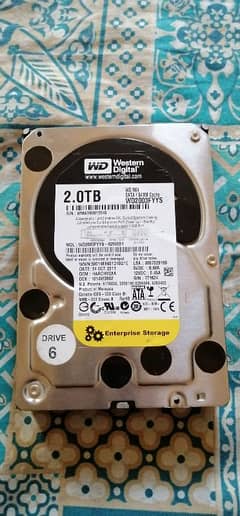 WD Western digital hard dive 2 Tb