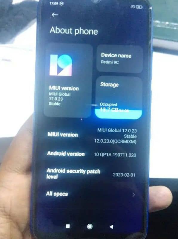 Redmi9c with box 2