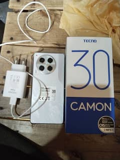 tecno camon 30 12/256 condition 10/10 warranty 11 month pta approved