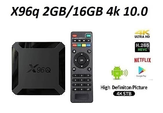 X96q 4k 2gb 16gb10.0 Android TV Guaranteed Original Specs Box SMART 0