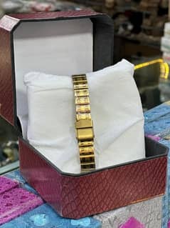 golden color watch