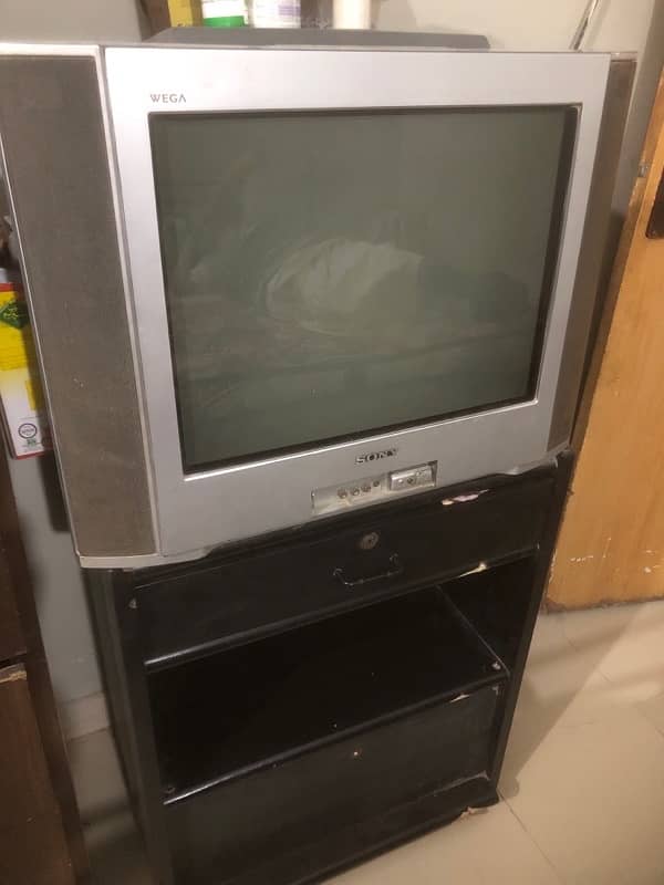 Sony TV with trolley 1