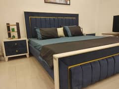 navy blue bed set