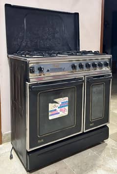 SAFE - 5 Burner Gas Stove With Rotasary Grill  Oven