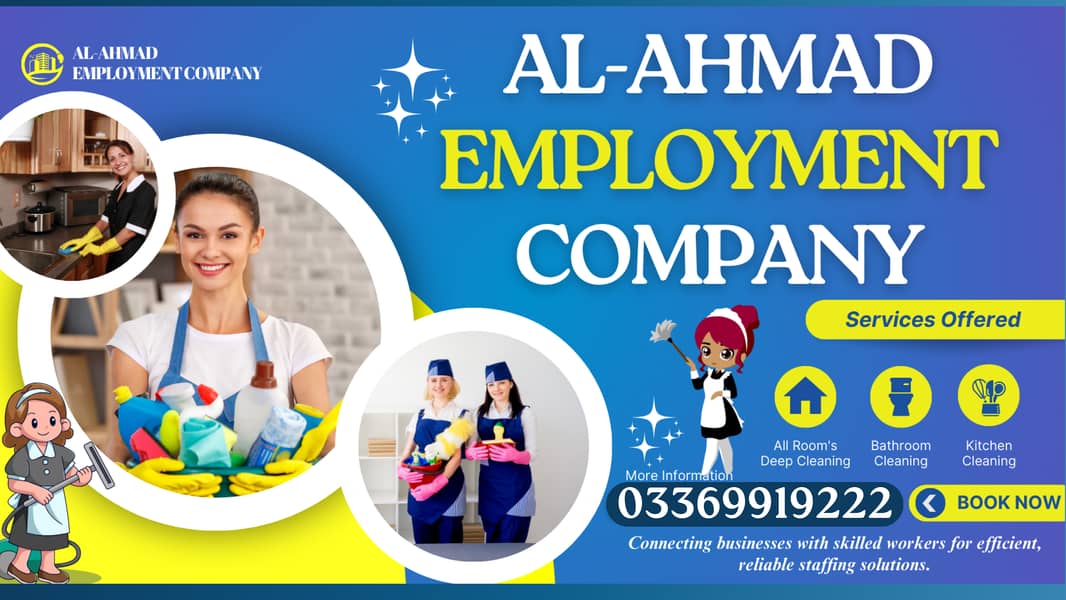 House maids , Maids , Baby Sitter , Chef , Cook , Patient Care ,Nurse 2