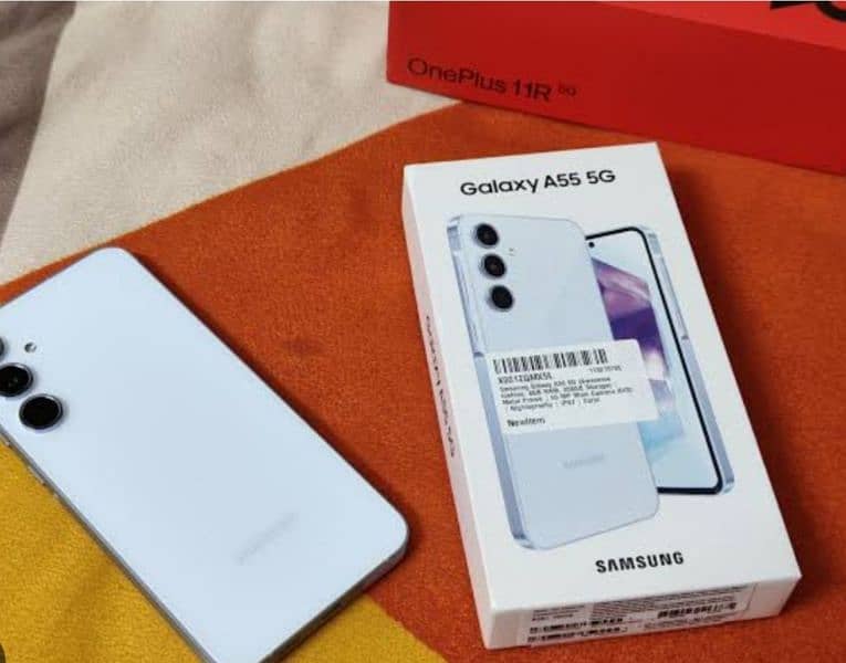 Samsung A55 6 th month warrenty 10/10 condition 0