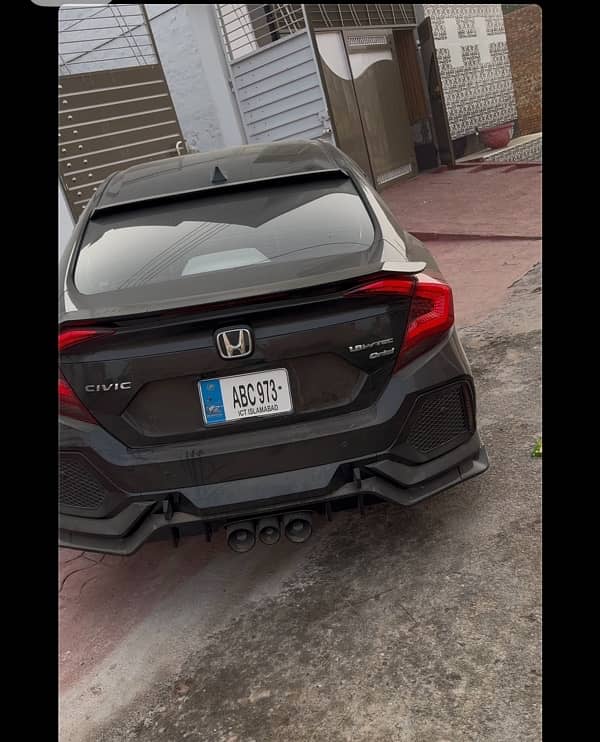 CIVIC  X TYPE R BACK BUMPER WITH DRL 0