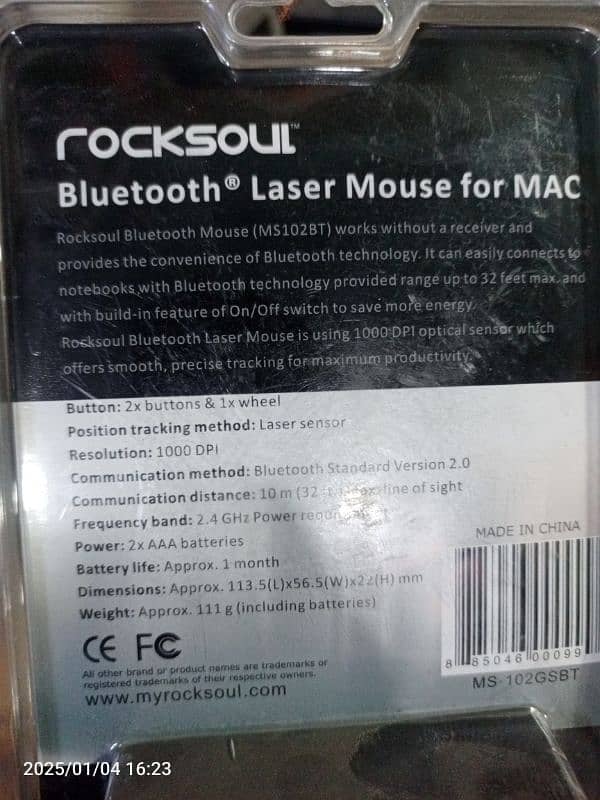 ROCKSOUL BLUETOOTH MOUSE WITH MOBILE, LAPTOP, COMPUTER COMPATIBILITY 2