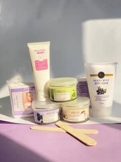 3 in 1 Skincare Bundle: Moisturizer, Body Scrub & Wax Strips