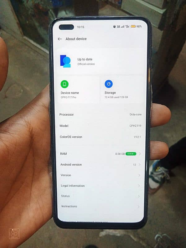 OPPO F17 PRO (8+5/128) Urgent sale 2