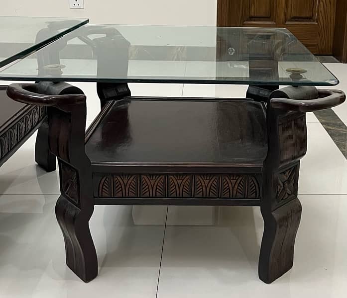 Centre Table With 2 Side Tables Set 2